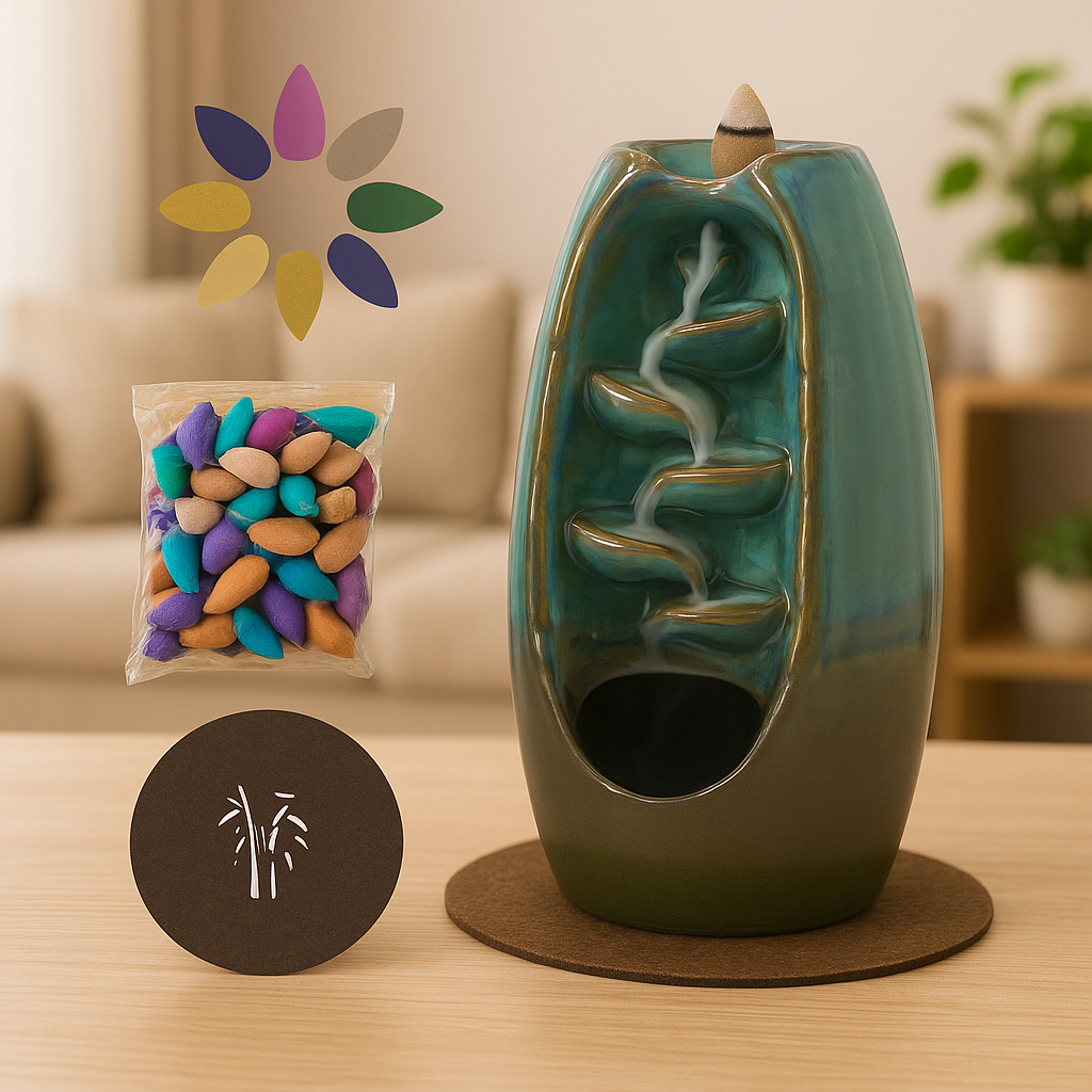 Incienso en Cascada - Efecto Humo Descendente